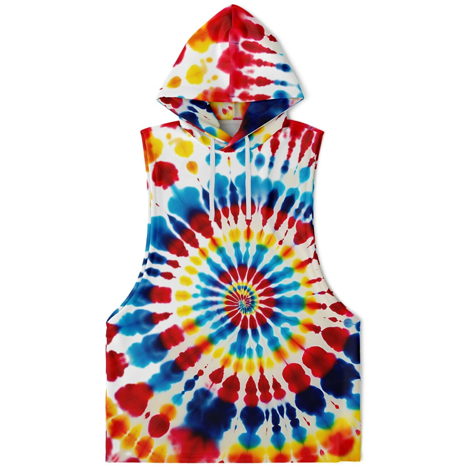 Tie-Dyed Style - Sleeveless Hoodie