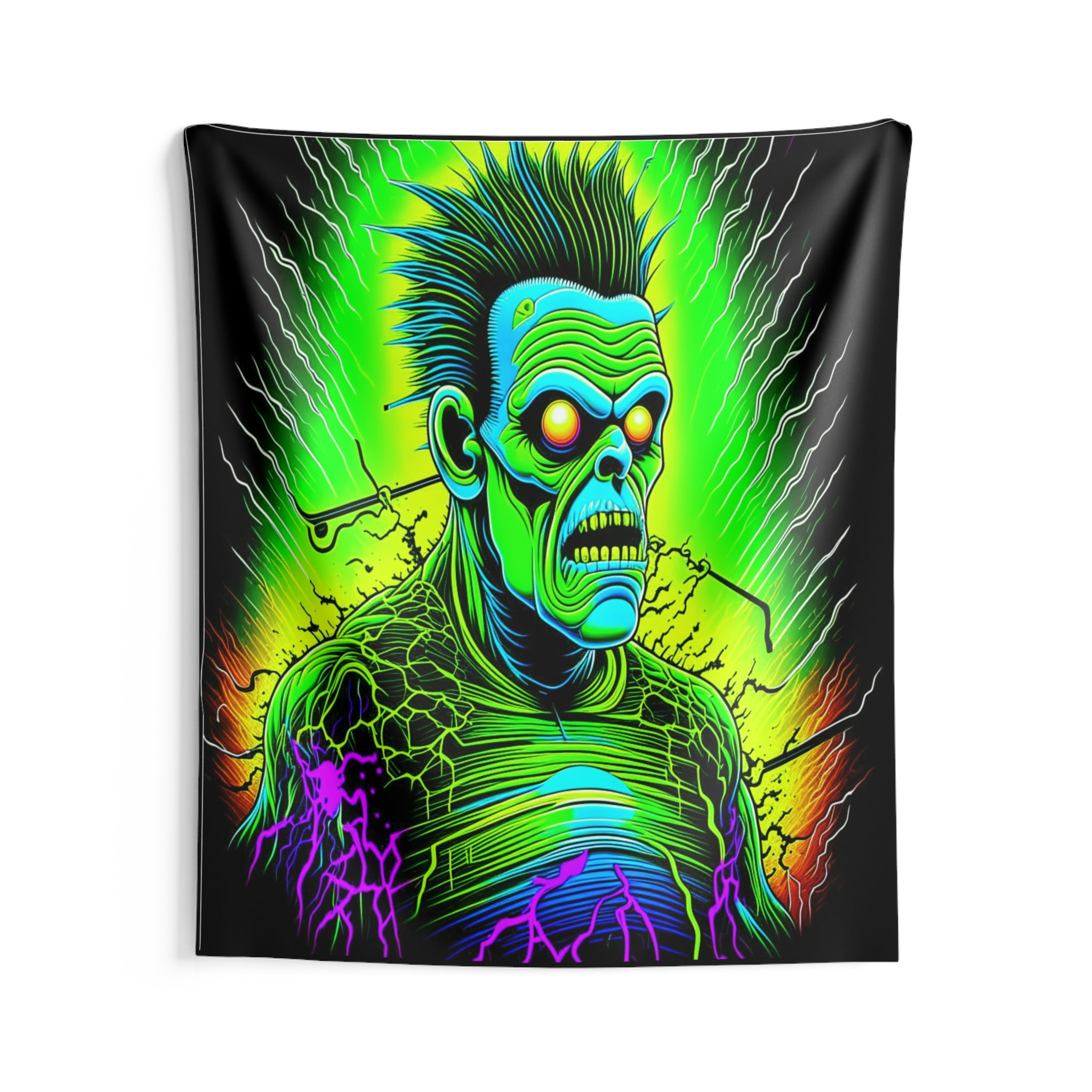 Electric Frank Zombie Wall Tapestry