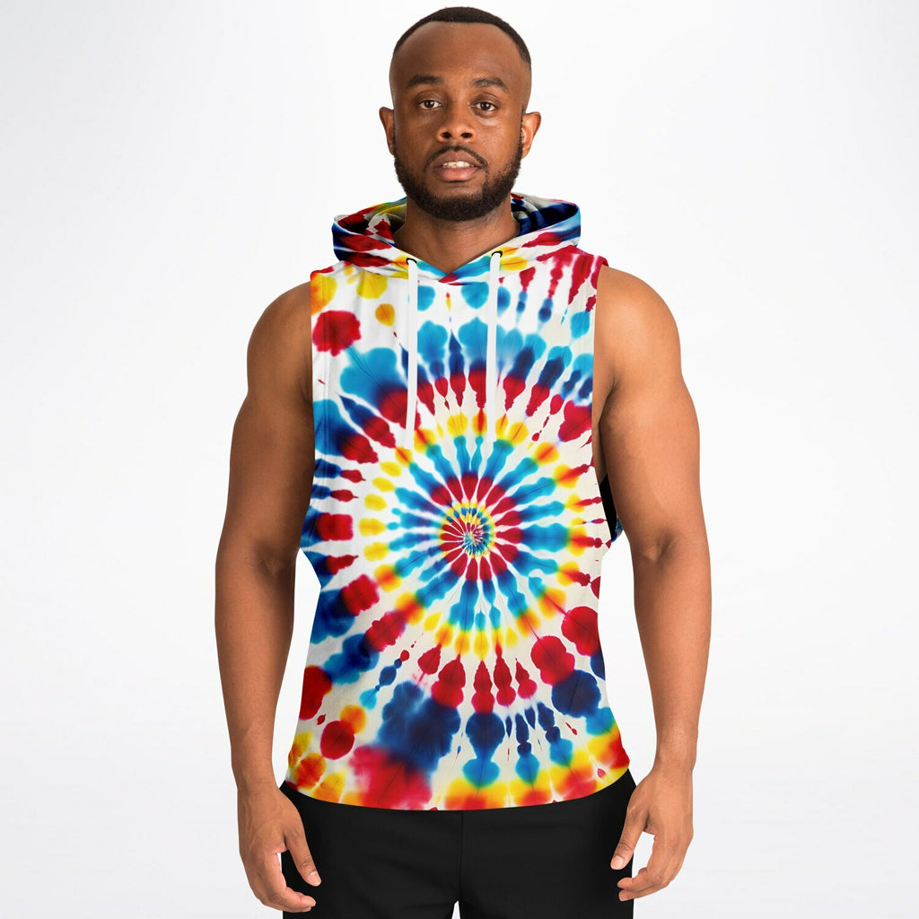 Tie-Dyed Style - Sleeveless Hoodie