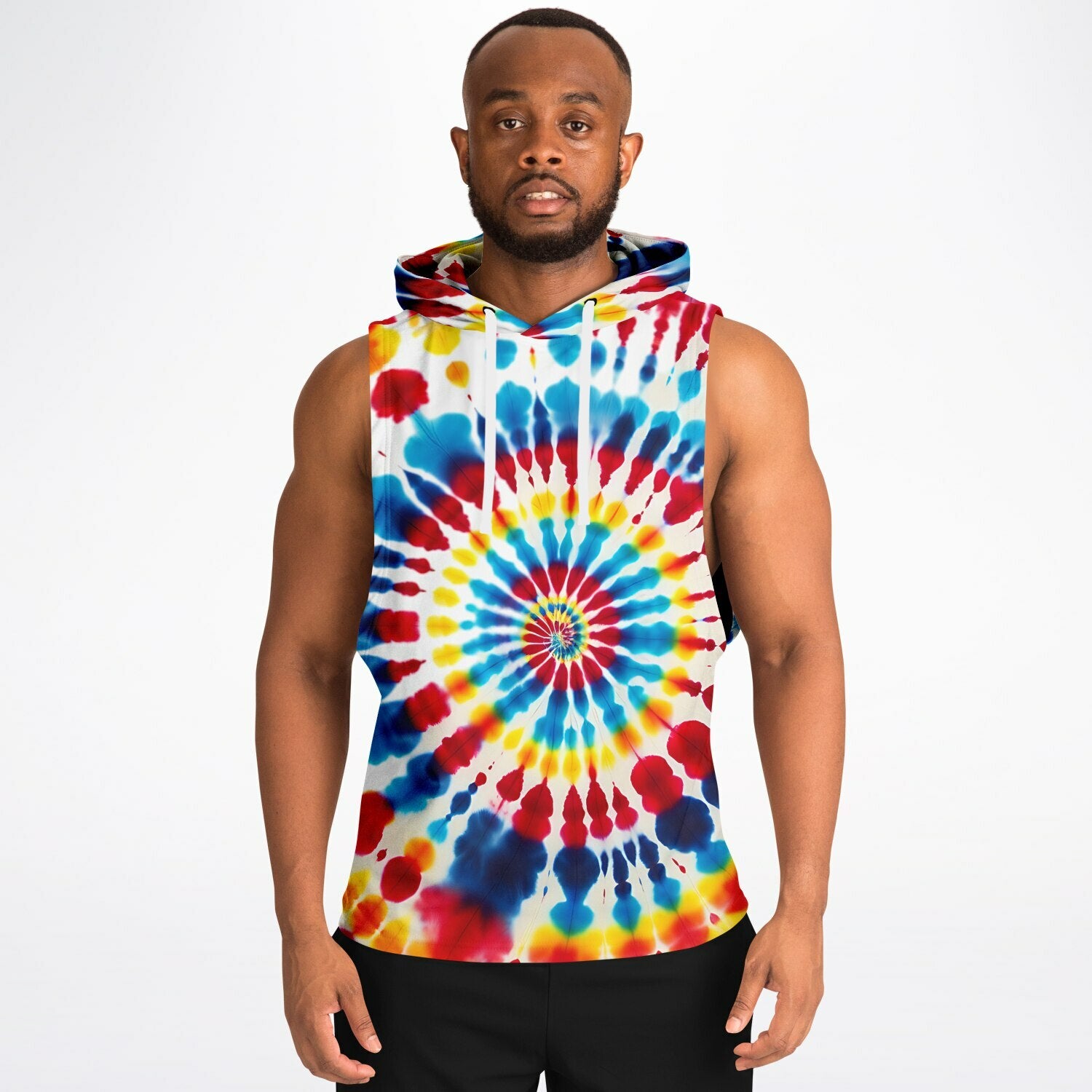 Tie-Dyed Style - Sleeveless Hoodie