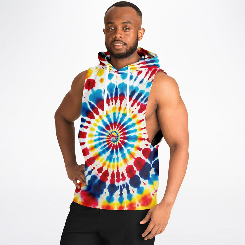 Tie-Dyed Style - Sleeveless Hoodie