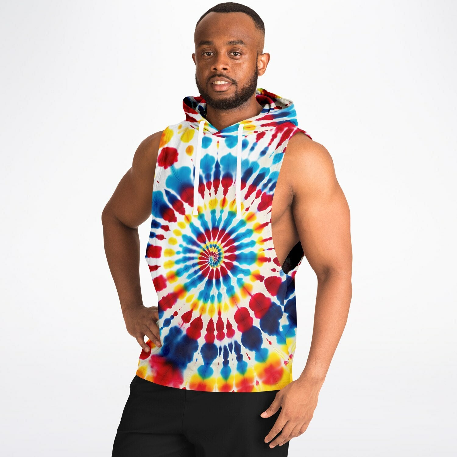 Tie-Dyed Style - Sleeveless Hoodie
