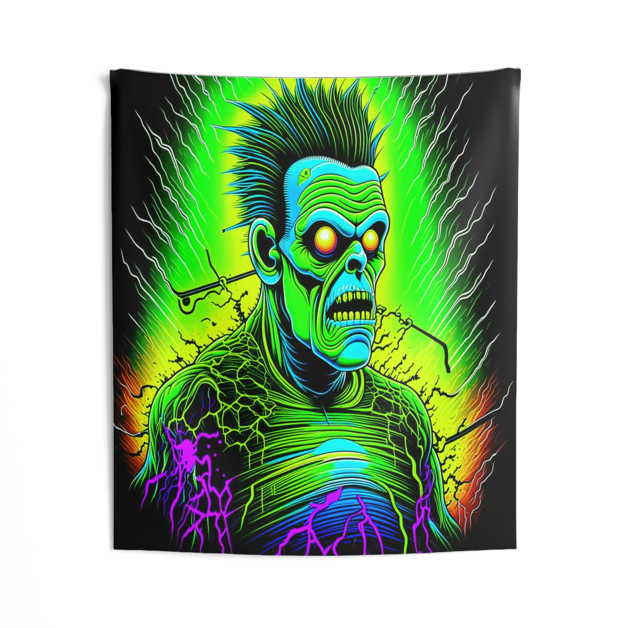 Electric Frank Zombie Wall Tapestry