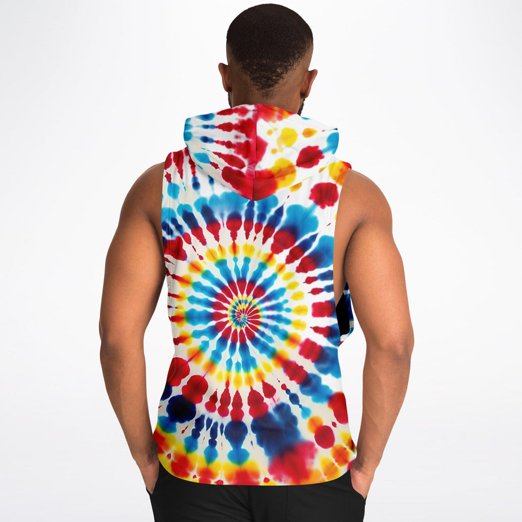 Tie-Dyed Style - Sleeveless Hoodie