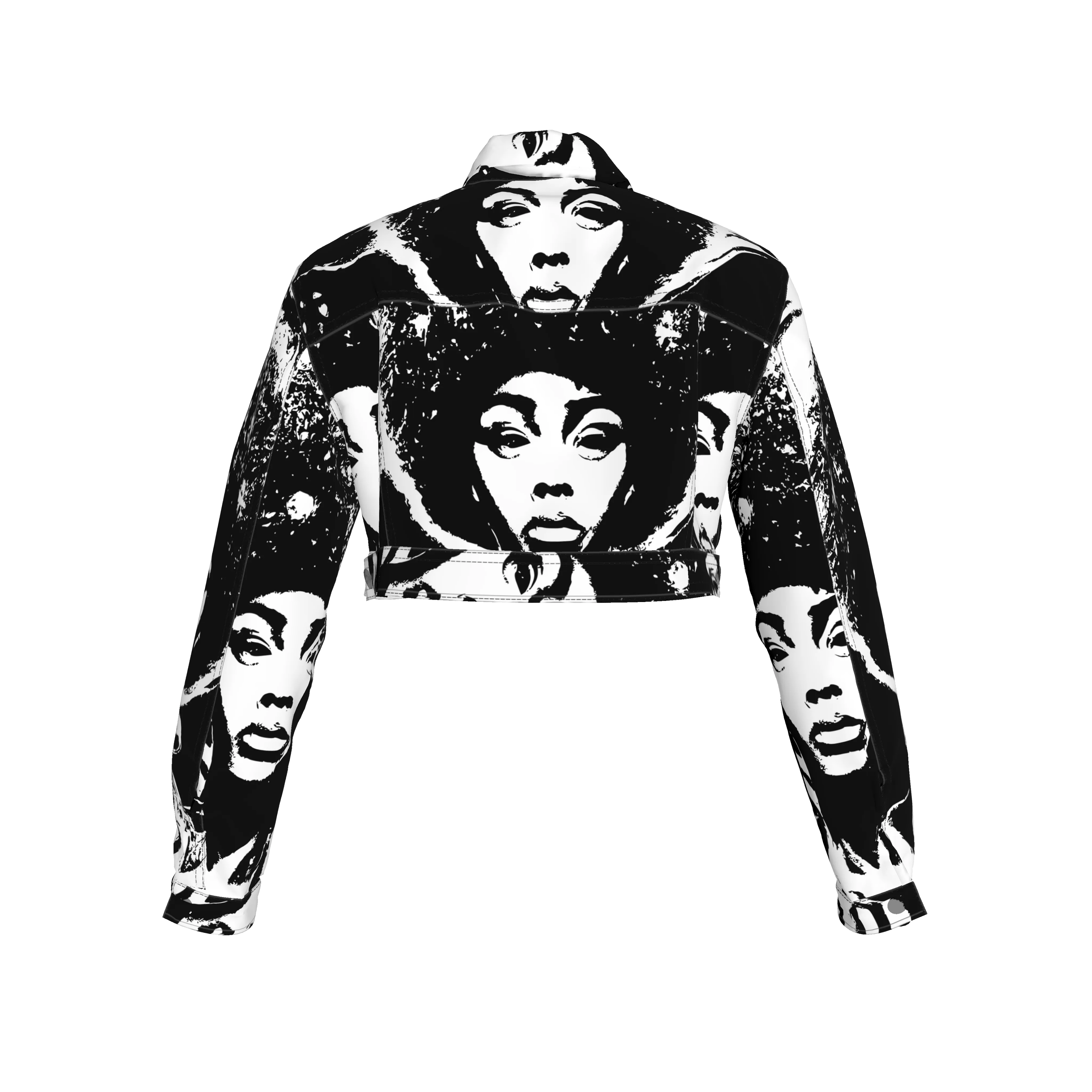 Cosmic Queen Crop Jean Jacket